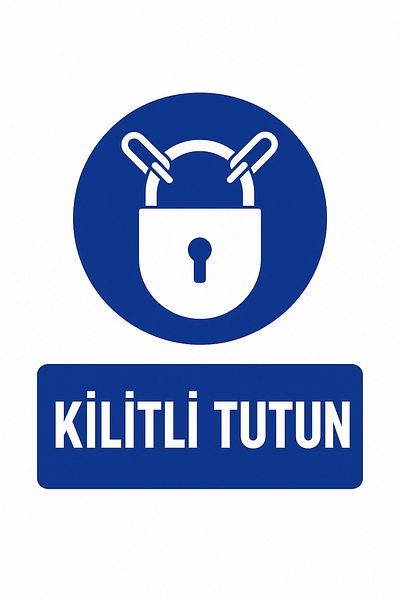 Gündoğdu Warning Sign'Hold Locked' 23X35 cm