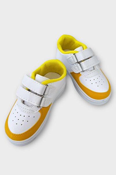 Liger Lighted Unisex Comfortable Lightweight Children's Sports Shoes White - Yellow