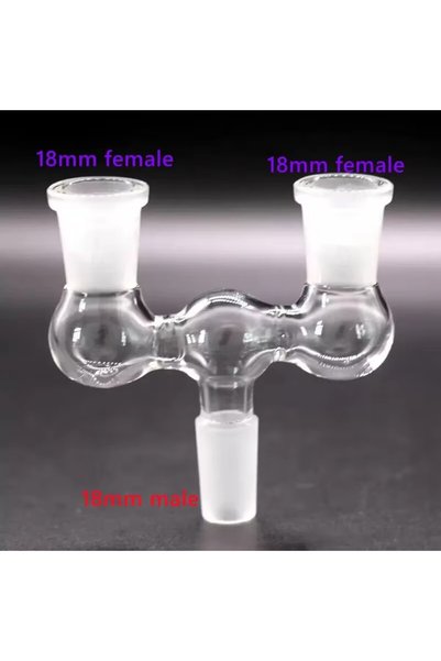 Choice 18 male to 18 female Red Wine Bottle adapter Reclaim Ash Catcher 3 in ...