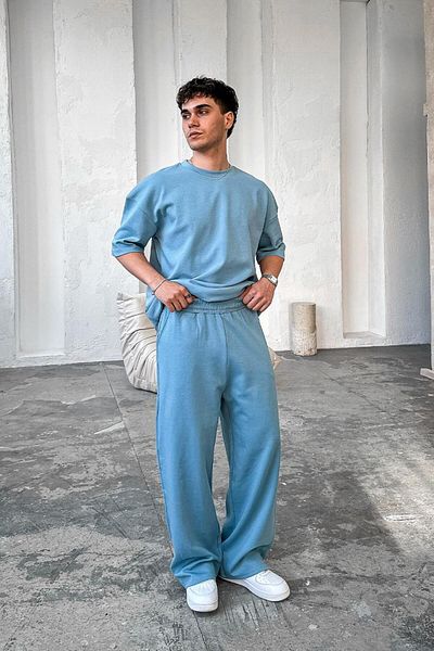 HAFKAGİYİM Baby Blue Cozy Premium Basic φαρδιά αθλητική φόρμα