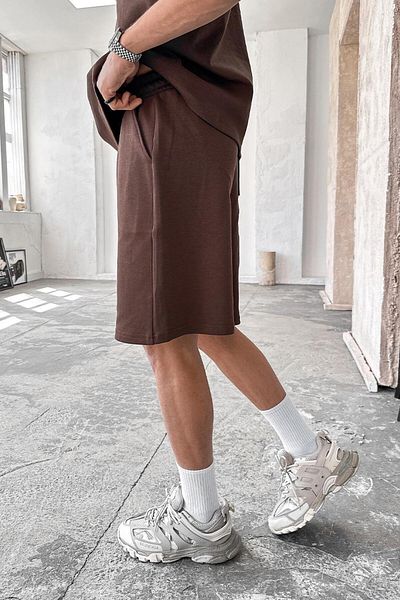 HAFKAGİYİM Καφέ Cozy Premium Basic σορτς