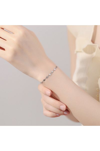 delis Bratara Argint 925, Jw649, Model Elegant, Placata Cu Rodiu