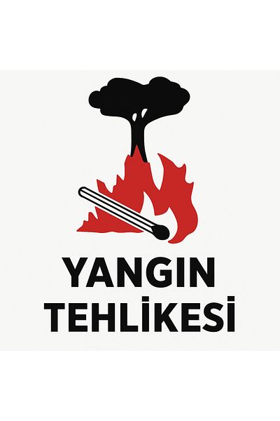 Gündoğdu 'Fire Hazard' Warning Sign 23X35 cm