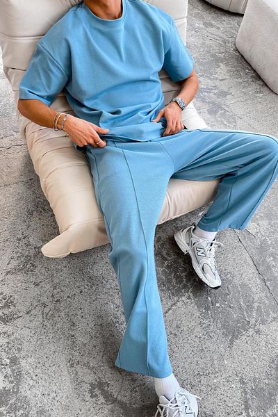 HAFKAGİYİM Baby Blue Cozy Premium Φαρδιά Φούτερ