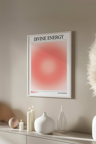 Basquiart Poster cu ramă albă din seria Aura, numărul tabloului: 140