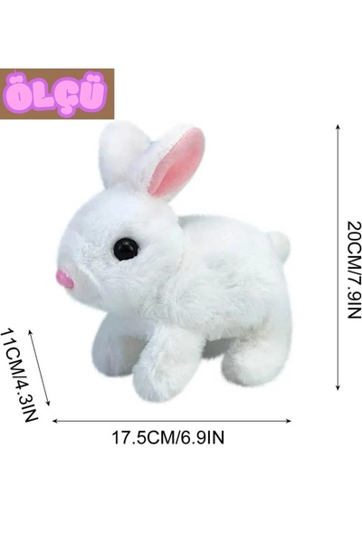 SCOWETTO Peluş Sesli Ve Hareketli Tavşan Çok Fonksiyonlu Kulakları Ve Hareketleri Oyuncak