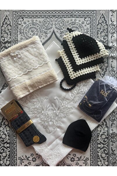 Şatilli Handmade Çeyizlik hediyelik düğün bohça damat kayınbaba bohça siyah-k...