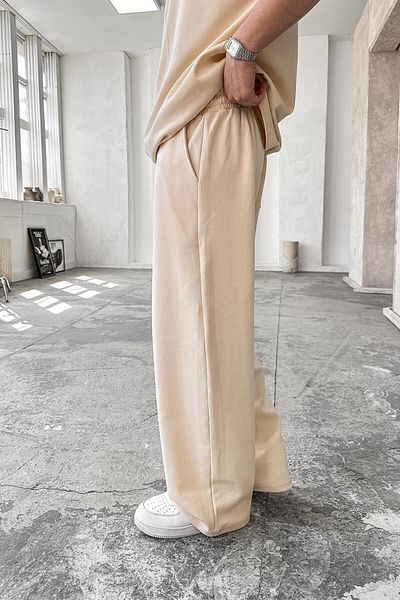 HAFKAGİYİM Trening cremă Cozy Premium Basic Baggy