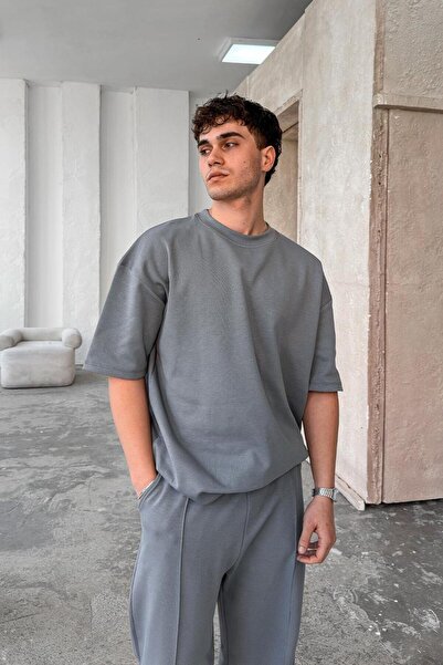 HAFKAGİYİM Καπνιστό Cozy Premium Oversize T-Shirt