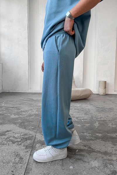 HAFKAGİYİM Baby Blue Cozy Premium Basic Φούτερ με λαστιχένια πόδια