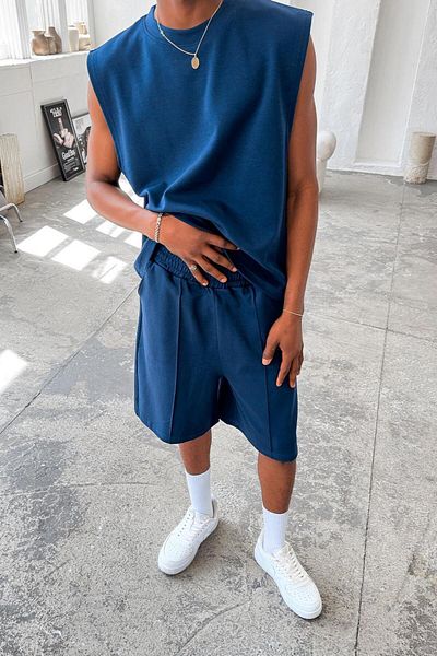 HAFKAGİYİM Indigo Cozy Premium Basic Tank Top