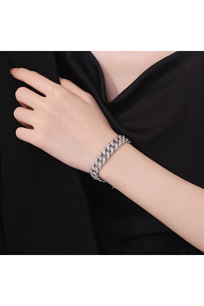 delis Bratara Argint 925, Jw1205, Model Impletit, Placata Cu Rodiu