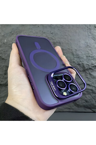 HYPERSOFT Iphone 13 Pro Max (6.7 inç) Uyumlu Stantlı Mat Görünüm Case Pro Ren...