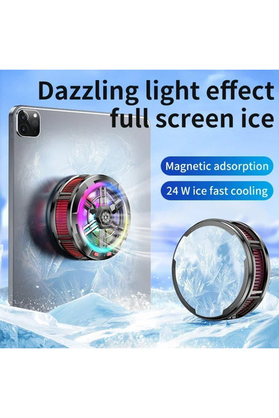 İMEXTECH X100 Cep Telefonu Soğutma Fanı Radyatör Manyeti 2 IN 1 Evrensel Oyun için Tablet Soğutucu