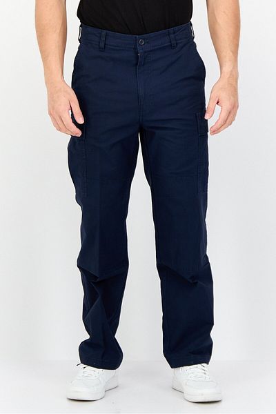 Dockers Men Relaxed Fit Solid Cargo Pants, Dark Navy