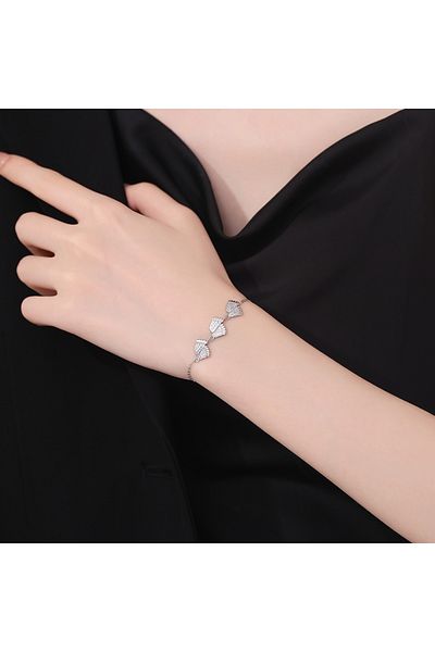 delis Bratara Argint 925, Jw1207, Model Picioruse, Placata Cu Rodiu