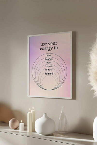 Basquiart Poster cu ramă albă din seria Aura, numărul picturii: 116