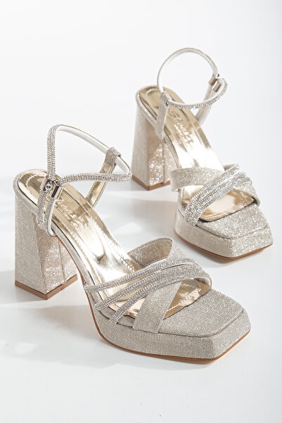 Rimesteks صندل نسائي بكعب عالي لحفلات الزفاف والمناسبات الخاصة مع زخرفة من ال...