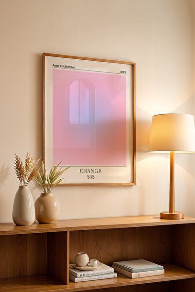 Basquiart Poster din seria Aura cu ramă din lemn, numărul tabloului: 191