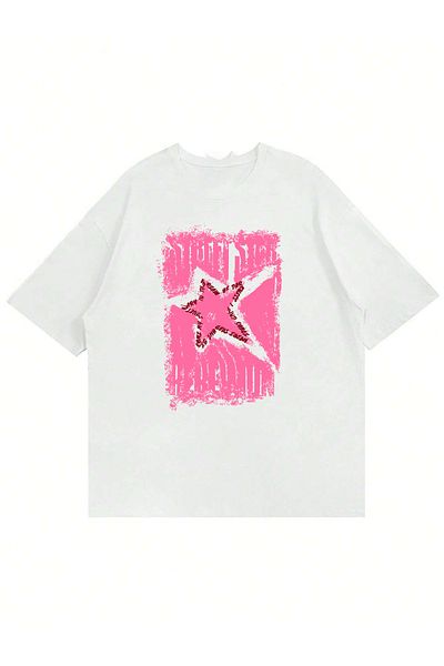 Mad&Calf Μπλουζάκι Unisex Street Star με στάμπα με λαιμόκοψη