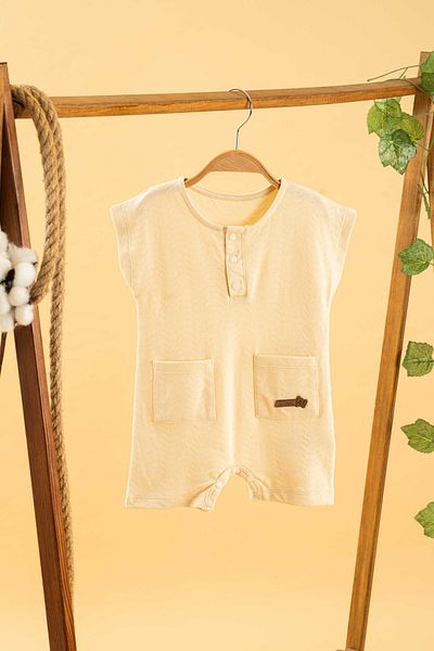 bombe Girl Boy Baby Kids Cream Jumpsuit Salopet Cotton Comfortable Trend Fashion Bottom Top Set