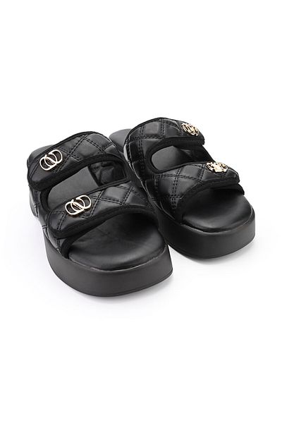 Tmall Women's Casual Slippers, Made Of Eco-leather, Sp112, Black