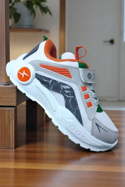 RİOX Riox 114 Pantofi sport albi, ușori, confortabili, zilnici, pentru băieți