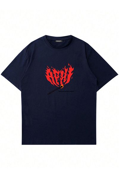 Mad&Calf Μπλουζάκι Unisex Perfect Match με στάμπα με λαιμόκοψη