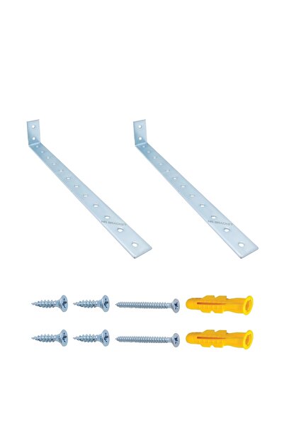 Yapıkan 2 Ad. Uzun Deprem Mobilya Dolap Sabitleme Aparatı 20x40x240mm - Duvar Eşya Sabitleyici L Demir Gönye