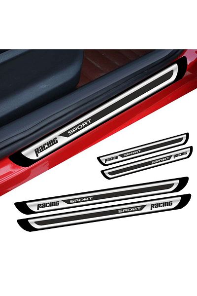 Avex Set de 4 autocolante cromate pentru prag - Racing Sport