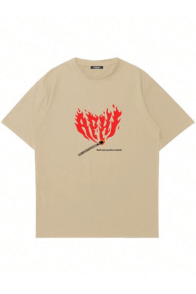 Mad&Calf Μπλουζάκι Unisex Perfect Match με στάμπα με λαιμόκοψη