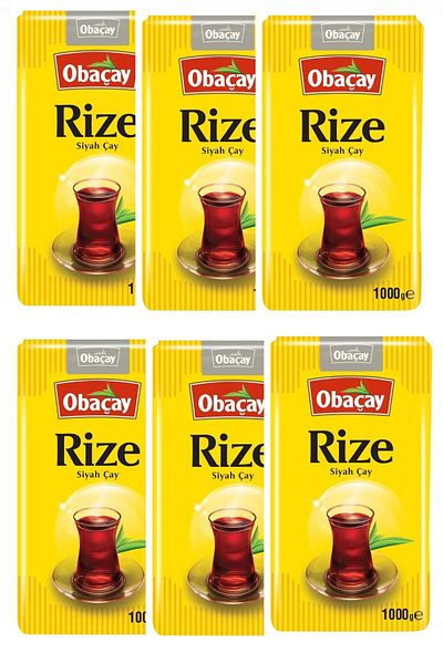 Obaçay Rize Black Tea 1 kg X 6 Pieces