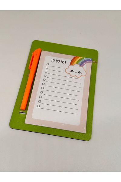 Bymiel Magnetic Note Holder Set Organizer (Magnetic with Pen)