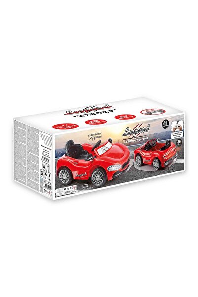 Genel Markalar Çocuk Kırmızı Tek Kişilik Uzaktan Kumandalı 6 Volt Amortisörlü Akülü Araba