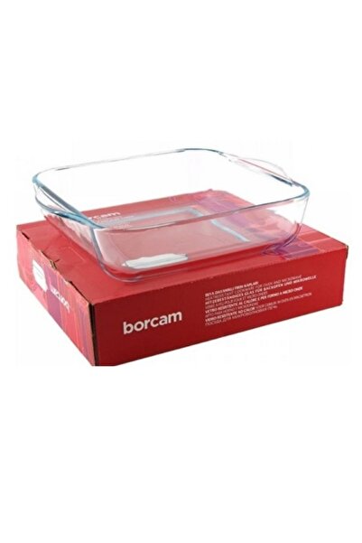 Paşabahçe 59024 Kare Kulplu Borcam Fırın Kabı 31.8x28.3 cm 3200 cc ORJin. Kut...