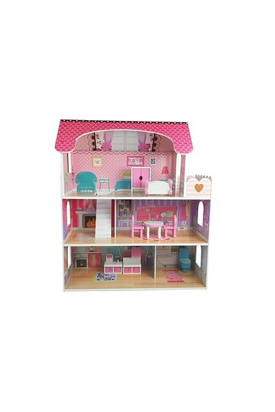 Karaca Milena wooden dollhouse, pink