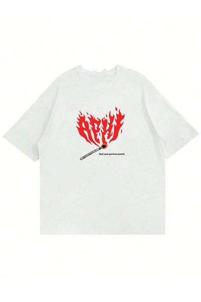 Mad&Calf Μπλουζάκι Unisex Perfect Match με στάμπα με λαιμόκοψη