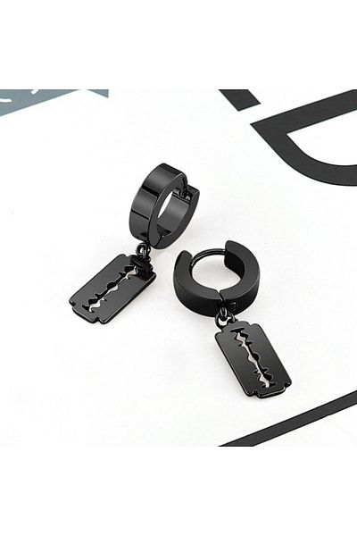 SIC MODA Stainless Steel Blade Earrings 3885