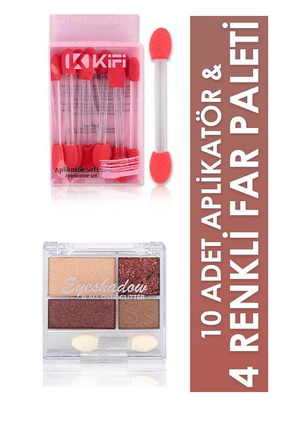 Sword & Shield 4 Color Eyeshadow and 10 Applicator Set 03