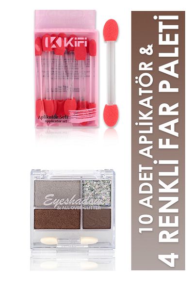 Sword & Shield 4 Color Eyeshadow and 10 Applicator Set 04