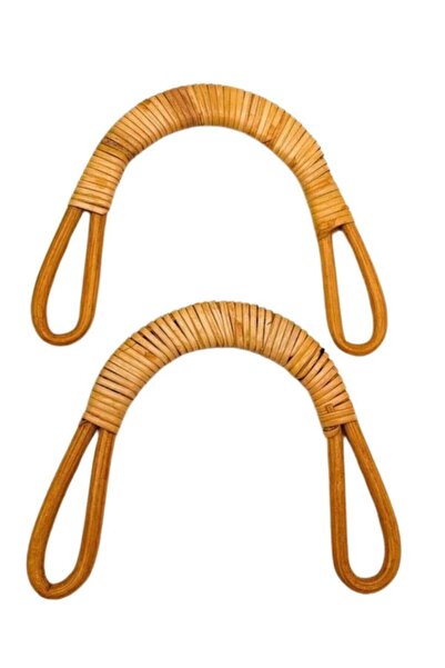 angel çanta aksesuar Angel Bag Accessory 16X15 cm Double Real Bamboo Bag Handle