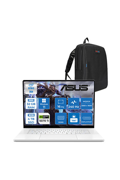 ASUS Zephyrus G16 Ultra 9 285H 32GB 4tb SSD RTX5070TI W11PRO 16" OLED 2.5k 0....