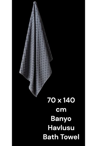 Madame Coco Puanty 100% Cotton Bath Towel - Navy Blue 70X140 cm
