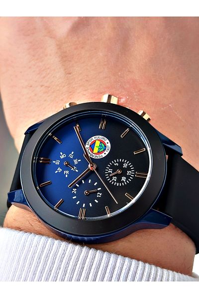 Quantum Functions Active Silicone Cord Original Licensed Fenerbahçe Fan Men's Wristwatch