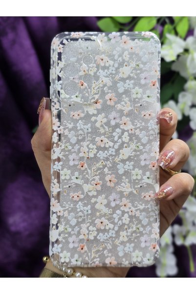 Magic Ring Samsung Galaxy A52 Compatible Colorful Flowers Patterned Transparent Phone Case