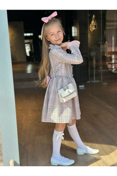 ugurbocegicocukdunyası Παιδικό φόρεμα Παγκόσμιας Πριγκίπισσας Παρθένα Παράνυμφος με κορδόνια 4 τεμαχίων Φόρεμα για κορίτσια Φόρεμα αποφοίτησης για κορίτσια