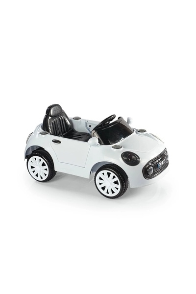 Genel Markalar Çocuk Beyaz Tek Kişilik 12 Volt Uzaktan Kumandalı Akülü Araba