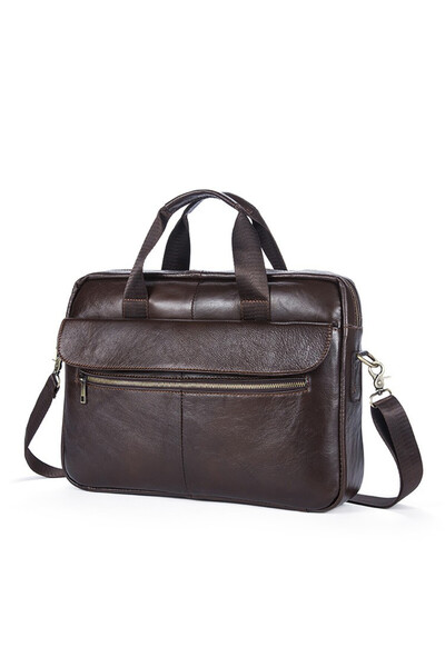 OEM Мъжка куфарче, Taylor Gt1064, естествена кожа, тъмнокафяво