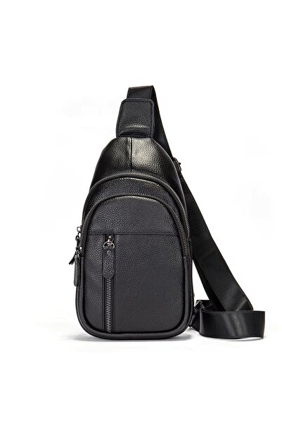 delis Geanta De Umar Pentru Barbati, Erdal Gt3078, Piele Naturala, Negru