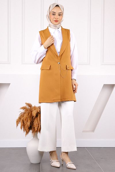 İmajButik Γιλέκο Camel Double Chain